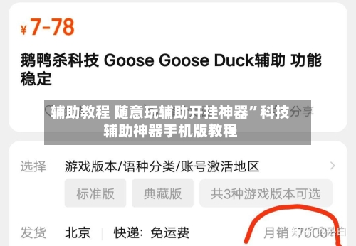 辅助教程 随意玩辅助开挂神器”科技辅助神器手机版教程-第2张图片