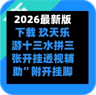 2026最新版下载 玖天乐游十三水拼三张开挂透视辅助”附开挂脚本详细教程-第3张图片