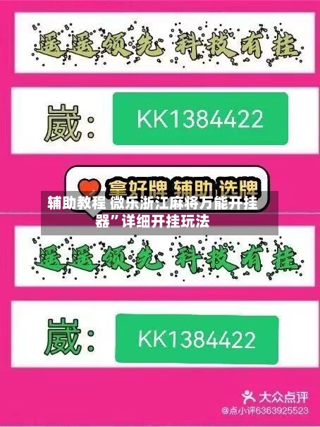 辅助教程 微乐浙江麻将万能开挂器”详细开挂玩法-第3张图片