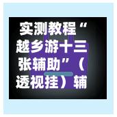实测教程“越乡游十三张辅助”（透视挂）辅助神器教程-第3张图片