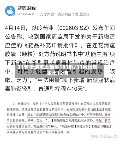 31省份增本土确诊101例/31省份增本土12例