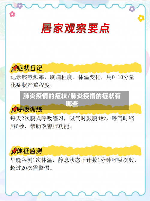 肺炎疫情的症状/肺炎疫情的症状有哪些-第2张图片