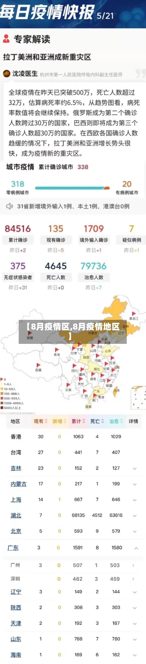 【8月疫情区,8月疫情地区】