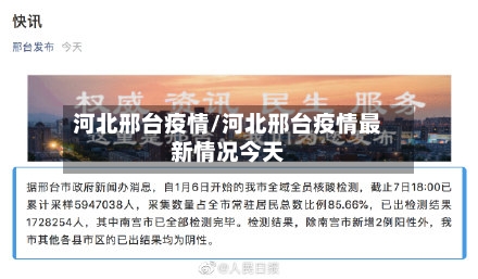 河北邢台疫情/河北邢台疫情最新情况今天