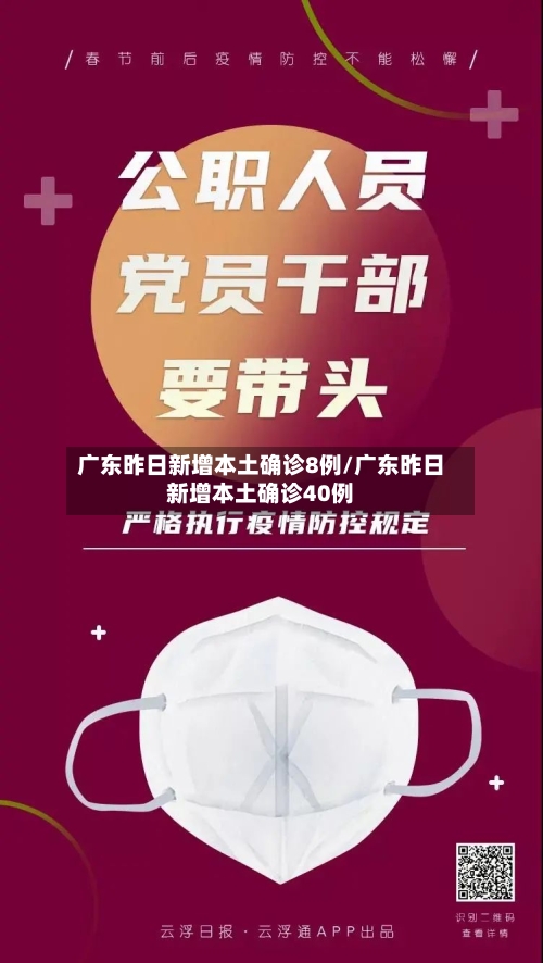 广东昨日新增本土确诊8例/广东昨日新增本土确诊40例