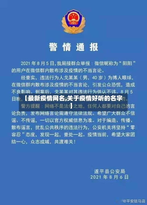 【最新疫情网名,关于疫情好听的名字】-第2张图片