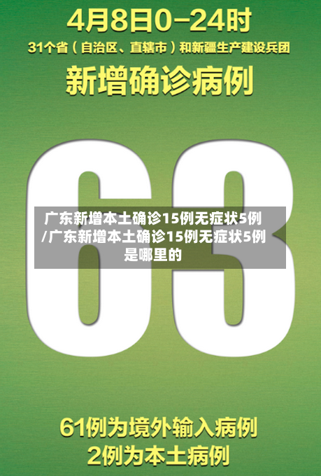广东新增本土确诊15例无症状5例/广东新增本土确诊15例无症状5例是哪里的