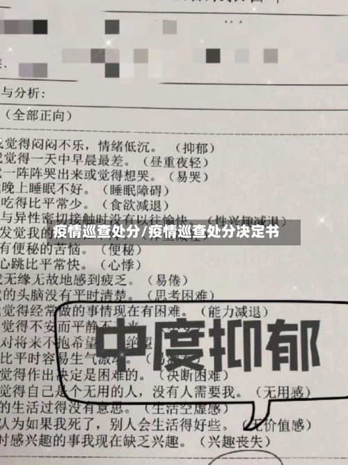 疫情巡查处分/疫情巡查处分决定书-第2张图片