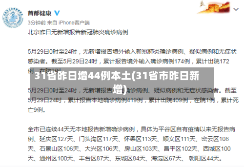 31省昨日增44例本土(31省市昨日新增)