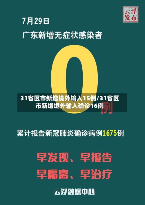 31省区市新增境外输入15例/31省区市新增境外输入确诊16例-第2张图片