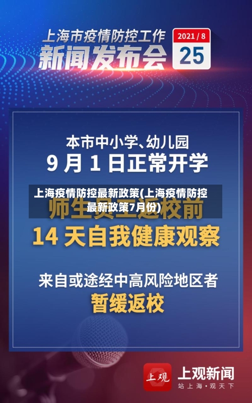 上海疫情防控最新政策(上海疫情防控最新政策7月份)