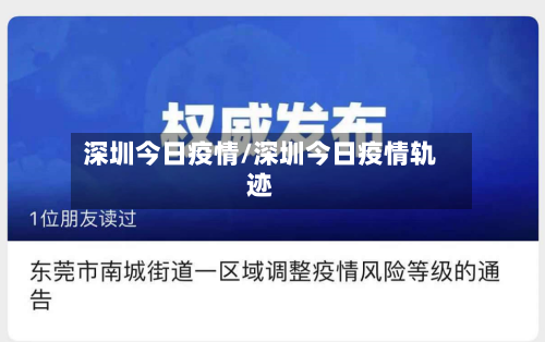 深圳今日疫情/深圳今日疫情轨迹