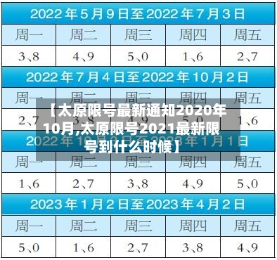 【太原限号最新通知2020年10月,太原限号2021最新限号到什么时候】