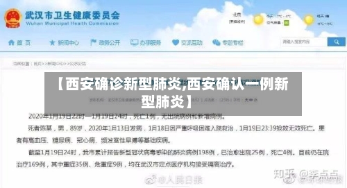 【西安确诊新型肺炎,西安确认一例新型肺炎】