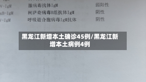 黑龙江新增本土确诊45例/黑龙江新增本土病例4例-第3张图片