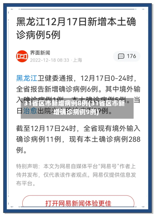 31省区市新增病例8例(31省区市新增确诊病例9例)