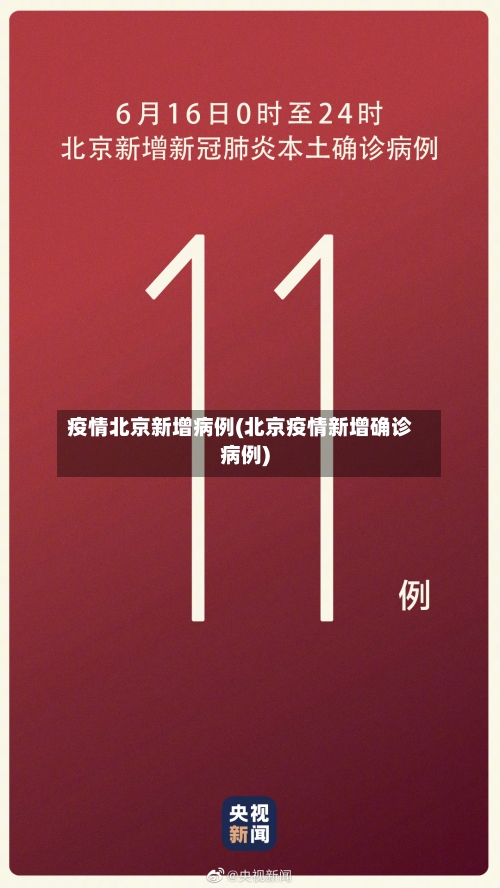 疫情北京新增病例(北京疫情新增确诊病例)