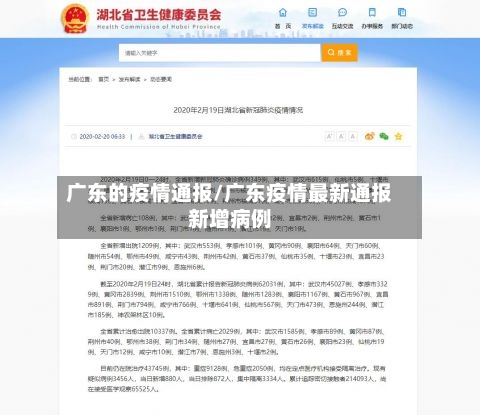 广东的疫情通报/广东疫情最新通报新增病例-第3张图片