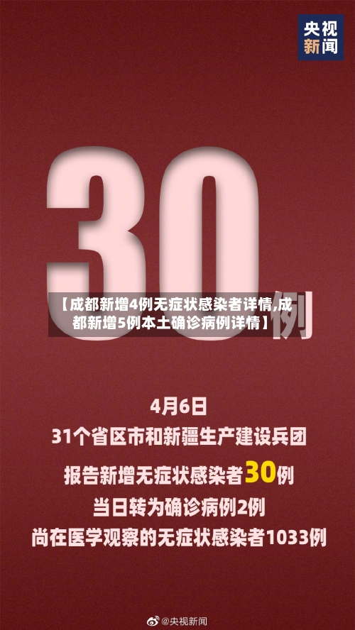 【成都新增4例无症状感染者详情,成都新增5例本土确诊病例详情】