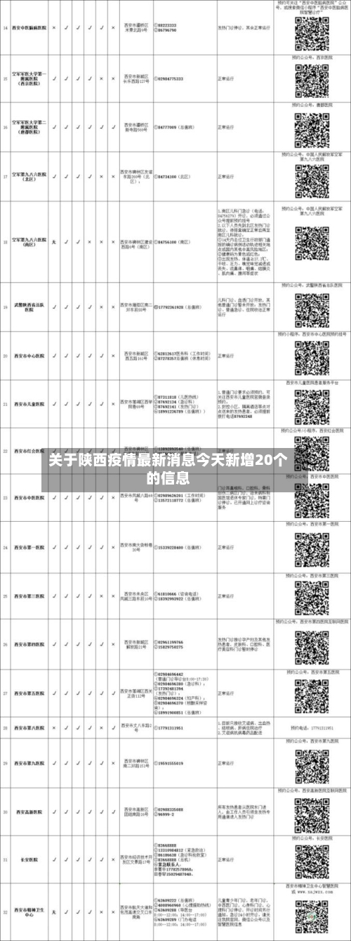 关于陕西疫情最新消息今天新增20个的信息-第3张图片