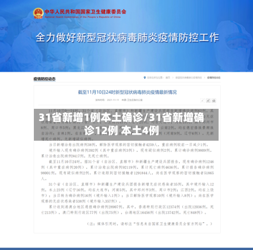 31省新增1例本土确诊/31省新增确诊12例 本土4例-第2张图片