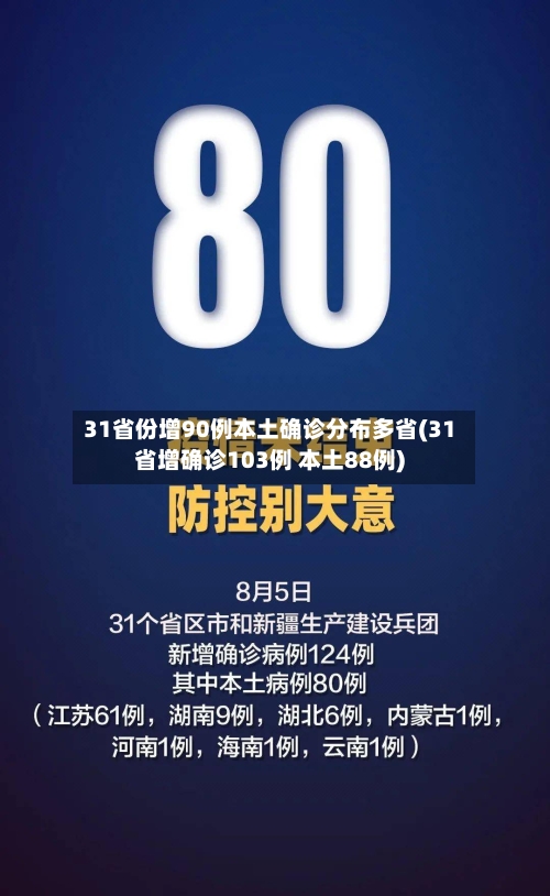 31省份增90例本土确诊分布多省(31省增确诊103例 本土88例)-第2张图片