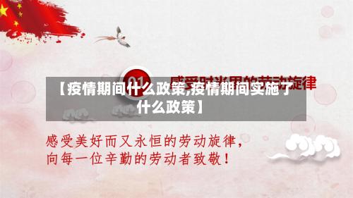 【疫情期间什么政策,疫情期间实施了什么政策】