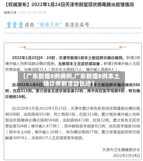 【广东新增8例病例,广东新增8例本土确诊病例活动轨迹】