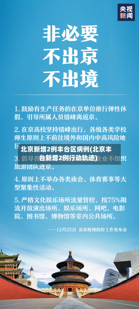 北京新增2例丰台区病例(北京丰台新增2例行动轨迹)-第2张图片