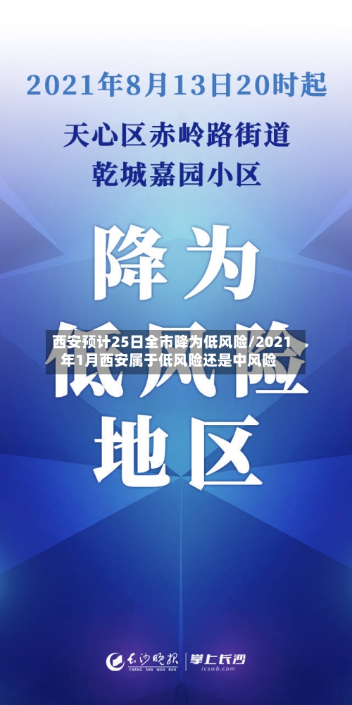 西安预计25日全市降为低风险/2021年1月西安属于低风险还是中风险