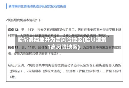 哈尔滨两地升为高风险地区(哈尔滨增1高风险地区)-第2张图片