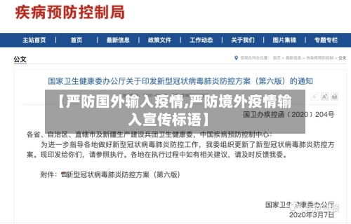 【严防国外输入疫情,严防境外疫情输入宣传标语】-第3张图片