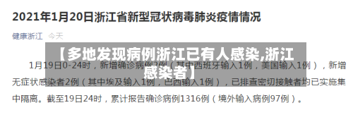 【多地发现病例浙江已有人感染,浙江感染者】-第2张图片