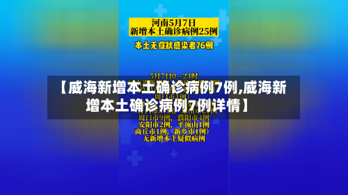 【威海新增本土确诊病例7例,威海新增本土确诊病例7例详情】-第2张图片
