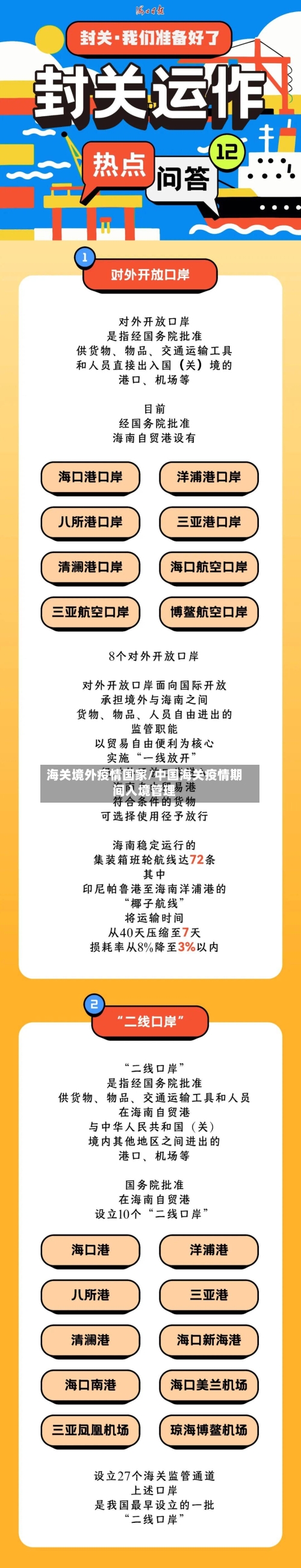海关境外疫情国家/中国海关疫情期间入境管理-第2张图片