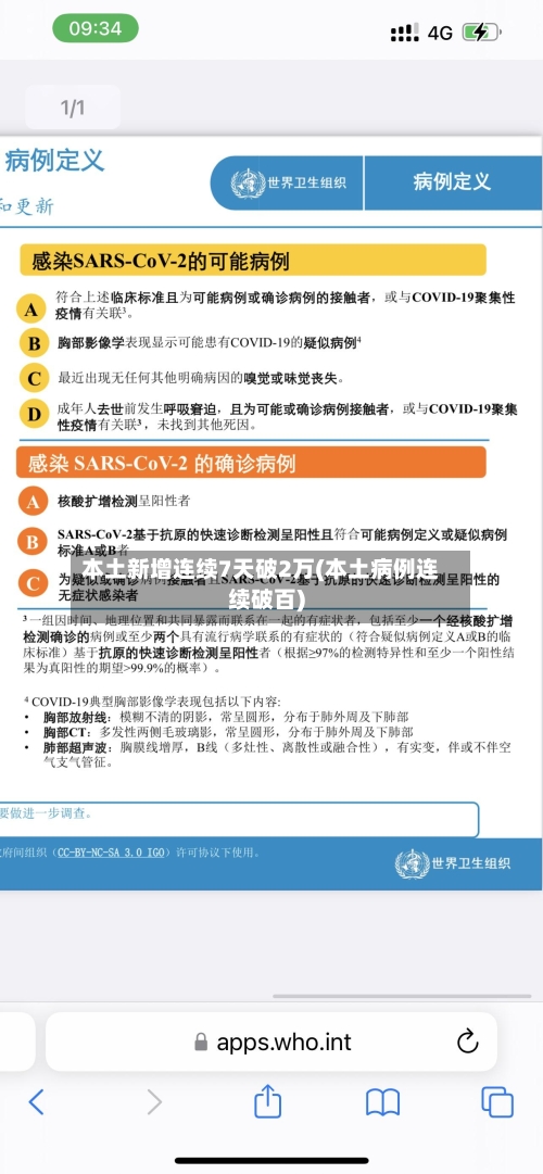 本土新增连续7天破2万(本土病例连续破百)-第2张图片