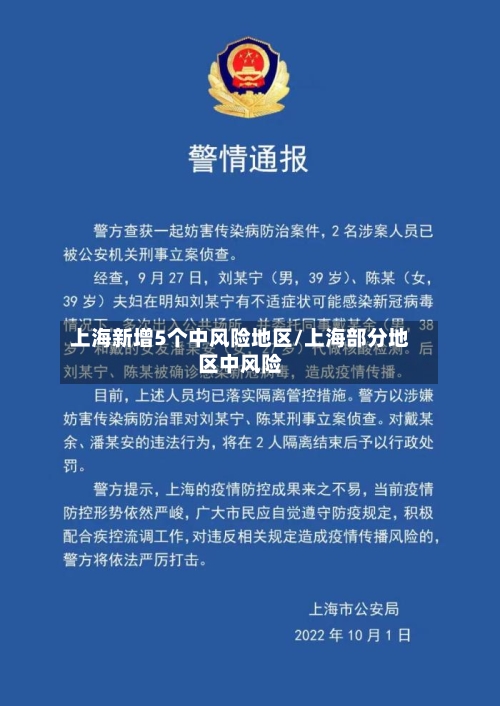 上海新增5个中风险地区/上海部分地区中风险-第3张图片