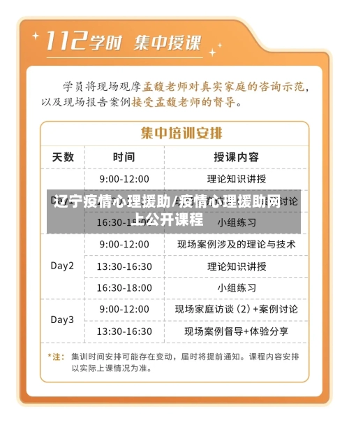 辽宁疫情心理援助/疫情心理援助网上公开课程-第3张图片