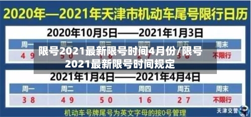 限号2021最新限号时间4月份/限号2021最新限号时间规定-第2张图片