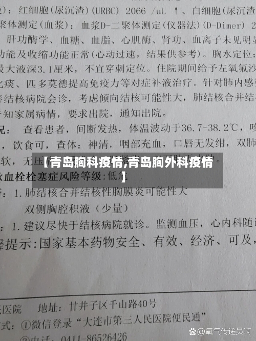 【青岛胸科疫情,青岛胸外科疫情】-第2张图片