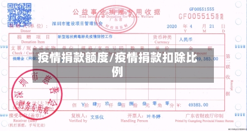 疫情捐款额度/疫情捐款扣除比例