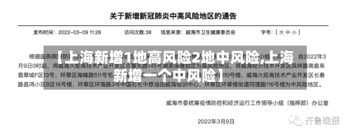 【上海新增1地高风险2地中风险,上海新增一个中风险】-第2张图片