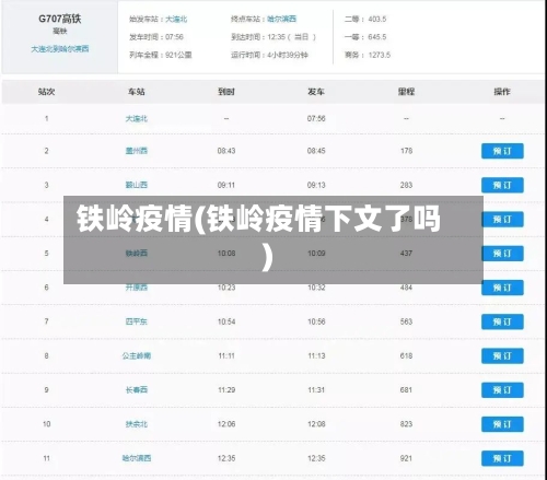 铁岭疫情(铁岭疫情下文了吗)