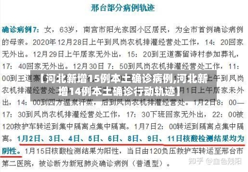 【河北新增15例本土确诊病例,河北新增14例本土确诊行动轨迹】-第3张图片