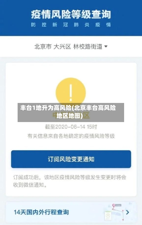 丰台1地升为高风险(北京丰台高风险地区地图)-第3张图片