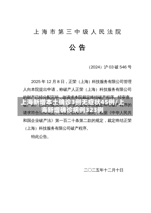 上海新增本土确诊3例无症状45例/上海新增确诊病例323例-第2张图片