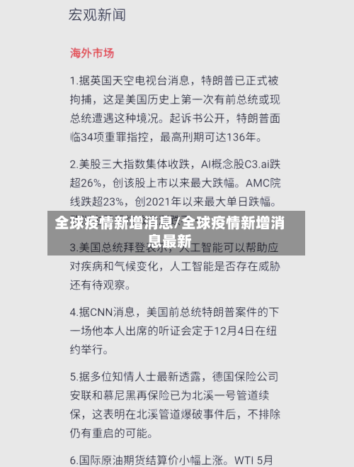 全球疫情新增消息/全球疫情新增消息最新-第3张图片