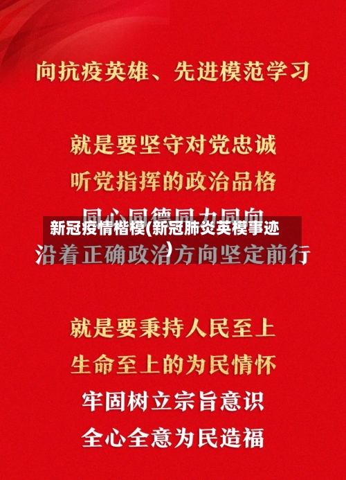 新冠疫情楷模(新冠肺炎英模事迹)