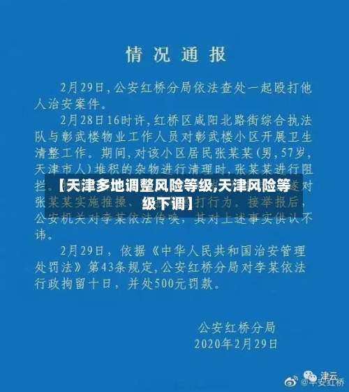 【天津多地调整风险等级,天津风险等级下调】