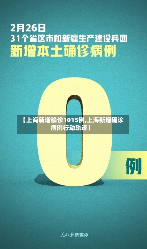 【上海新增确诊1015例,上海新增确诊病例行动轨迹】